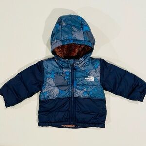 The North Face Hooded Jacket Boys 6-12M Reversible Mount Chimborazo Bear Camo